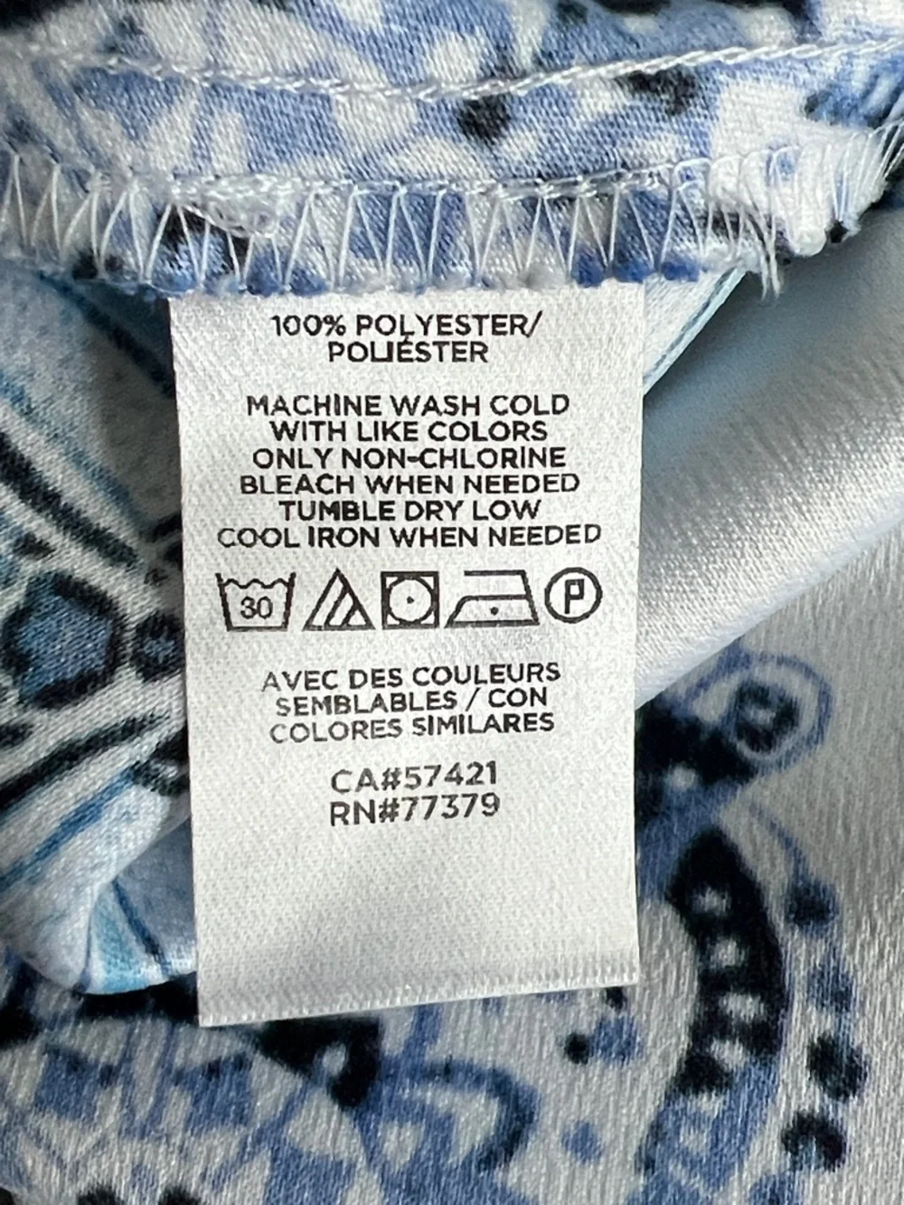 Ann Taylor Factory Blue Tile Motif Dress - Picture 8 of 10